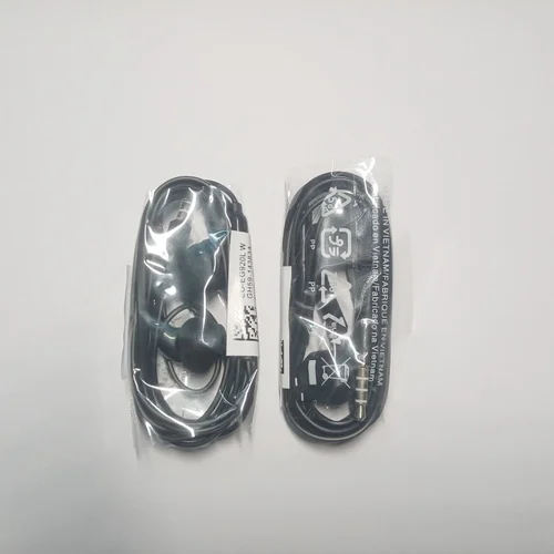 Imagen 2 del producto Auriculares de 10 piezas para Samsung S6/S7, Subwoofer de sintonización remota con micrófono, conector estéreo de 3,5mm, auriculares deportivos con cable en la oreja