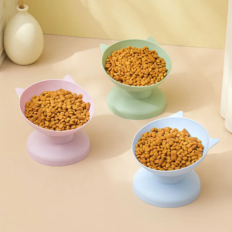 Pet Double Bowls for Cats Dogs Non-Slip Food Water Feeder Bowl Durable Feeding Drinking Dish Pet Supplies Small Medium Pets