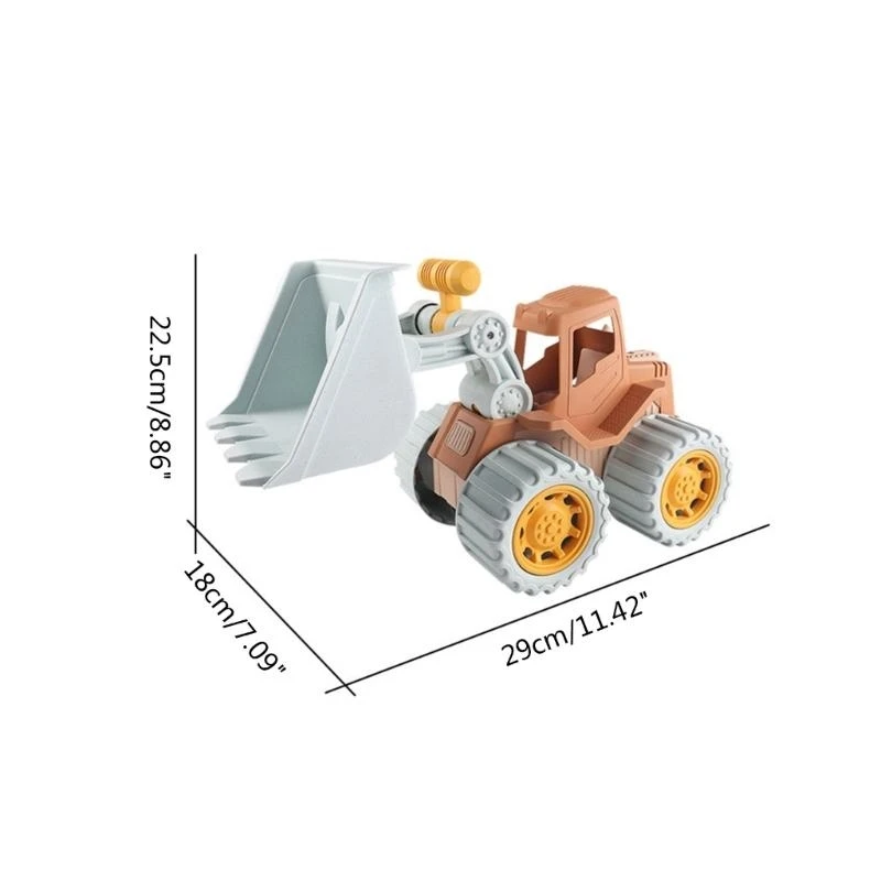 Infants Beach Toy Vehicles Sand Seaside Pool Sand Game for Age 1-3 Kids 15UB