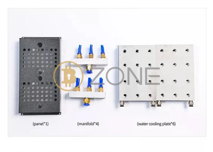 Imagem -06 - Antminer-placas de Refrigeração de Água Bloco de Água Dissipador de Refrigeração Sistema de Radiador Overclocking Kit de Refrigeração Líquida S19j S19jpro