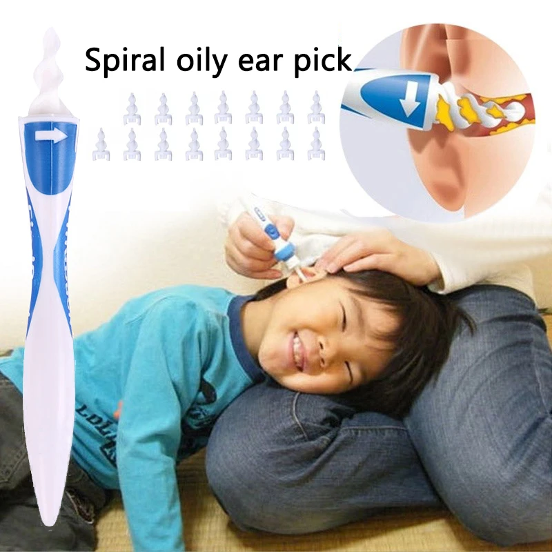 16Pcs/set 2022 New Portable Safety Silicone Ear Care Tool Set Soft Spiral Ear Cleaner Healthy Ear Wax Removal Tool