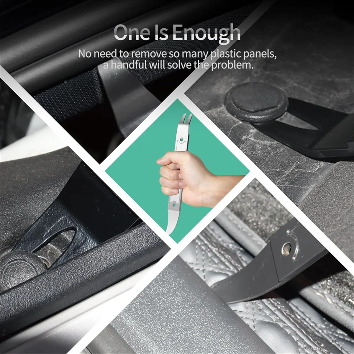 SEMOIC 프라이 도구, 이중 목적 프라이 바 트림 제거 도구, 포켓 프라이 바, 자동차 트림 제거 도구 키트, 패널 제거 도구