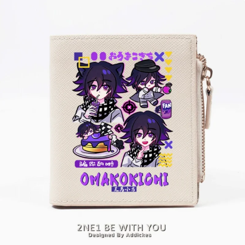 

Anime Kokichi Oma Danganronpa V3 Drink Fashion Wallet PU Purse Card Coin Zipper Money Bag Cosplay Gift B1743