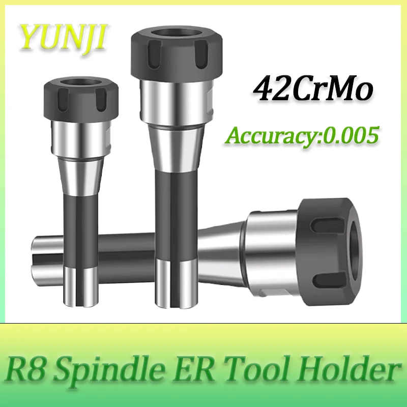 

R8-ER32 7/16 Держатель фрезерного станка Фрезерный патрон Цанговый конусный хвостовик Обрабатывающий станок R8 Цанга Метрическая дюймовая с ЧПУ