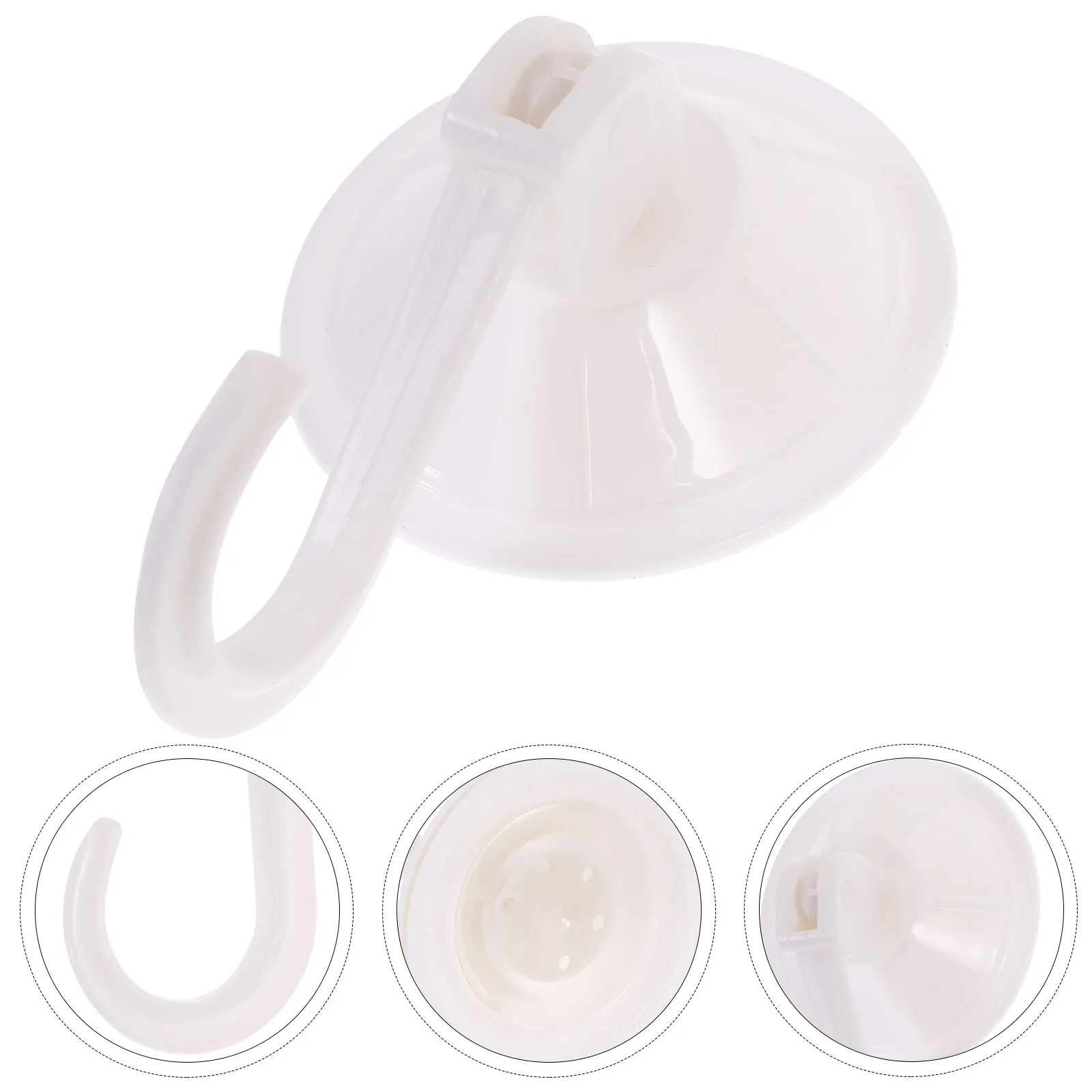 

Suction Cup Hook Removable for Bathroom Kitchen Smooth Surfaces Clothing Bags Towels Hangers Vacuum Cup Hook
