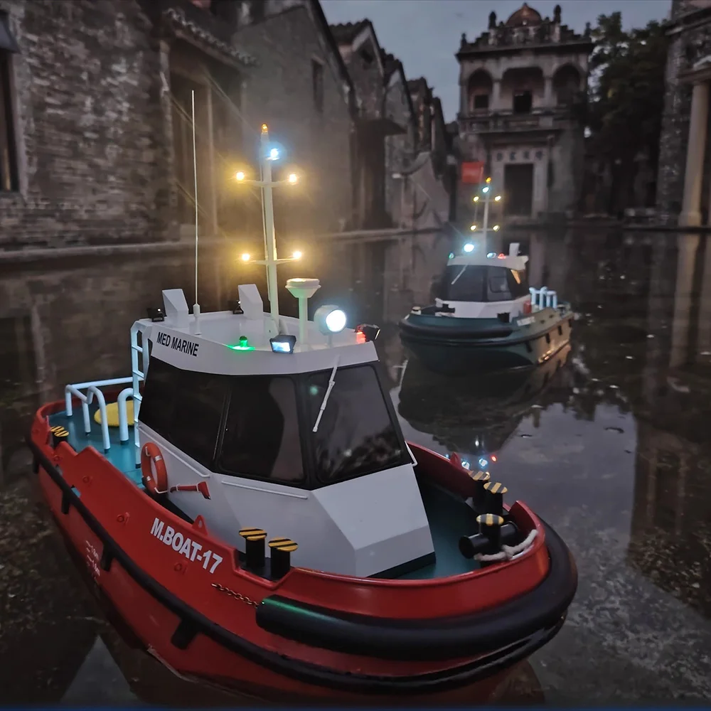 

1/20 MED MARINE Remote Control Port Pilot Boat Model Electric Offshore Work Ship Finished Model Toy Remote Control Boat Gift