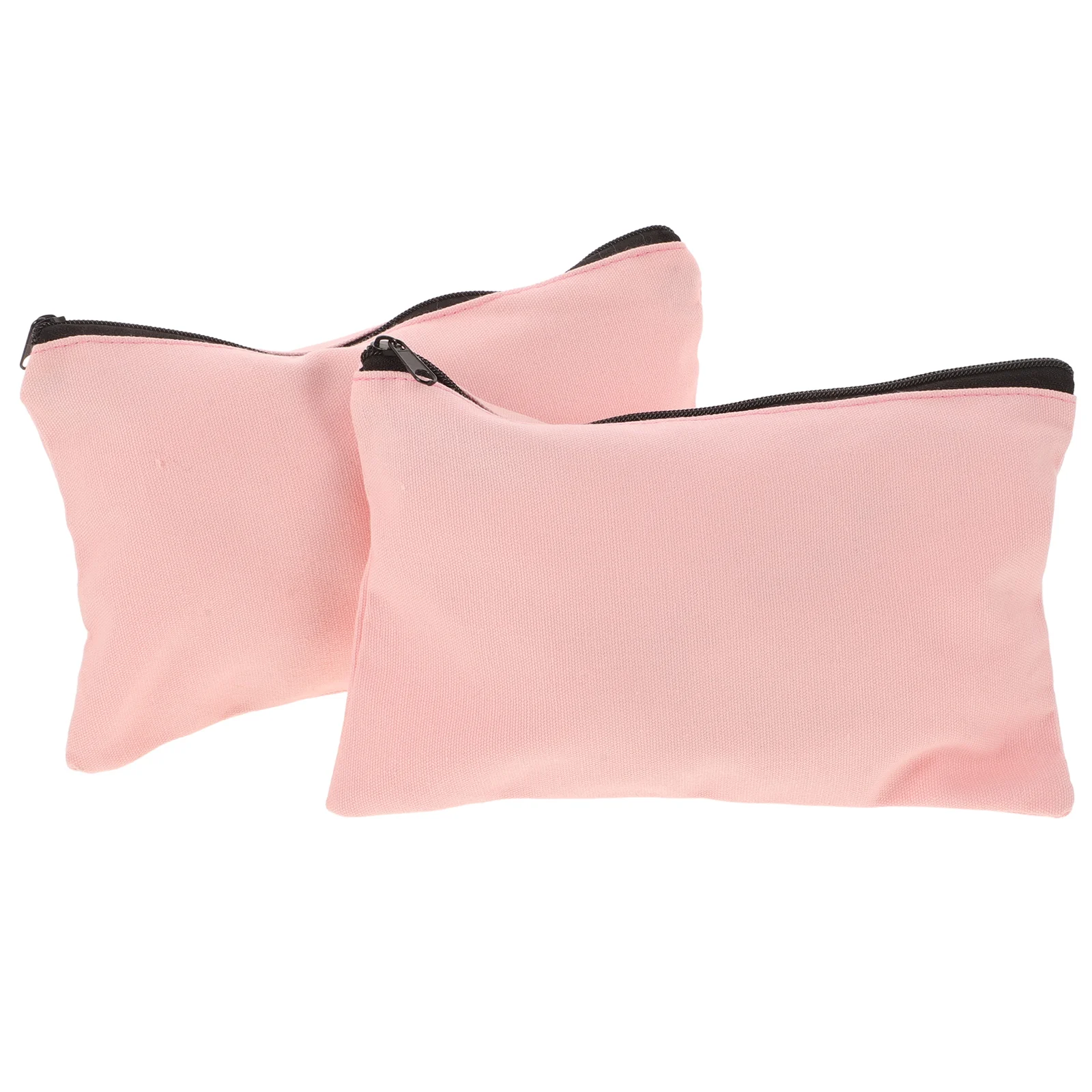 

2Pcs Jewelry Packaging Bag Canvas Pouch Small Tool Pouches Zipper Necklace Protection Earrings Bag Storage Solution
