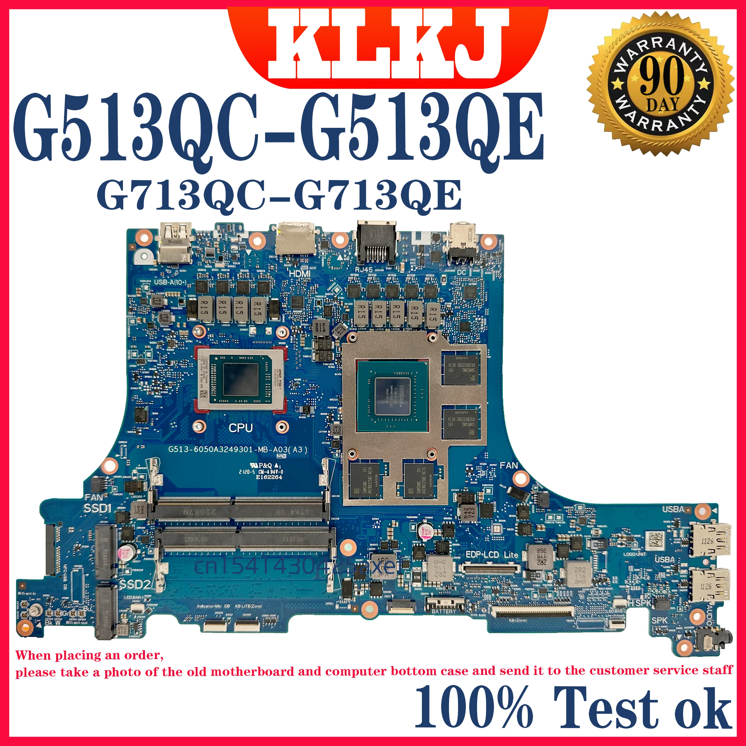 Placa base G513I G513Q para portátil ASUS G513QC G513QE G513IE G513IC G513IH G713QE G713QC G713IC G713IE G713IH, placa madre para 15-17 pulgadas