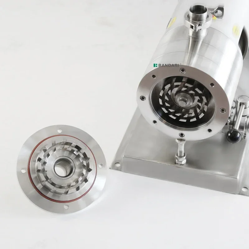 Stainless steel high-speed shearing three-stage pipeline type material-liquid pipeline homogeneous mixed emulsion pump
