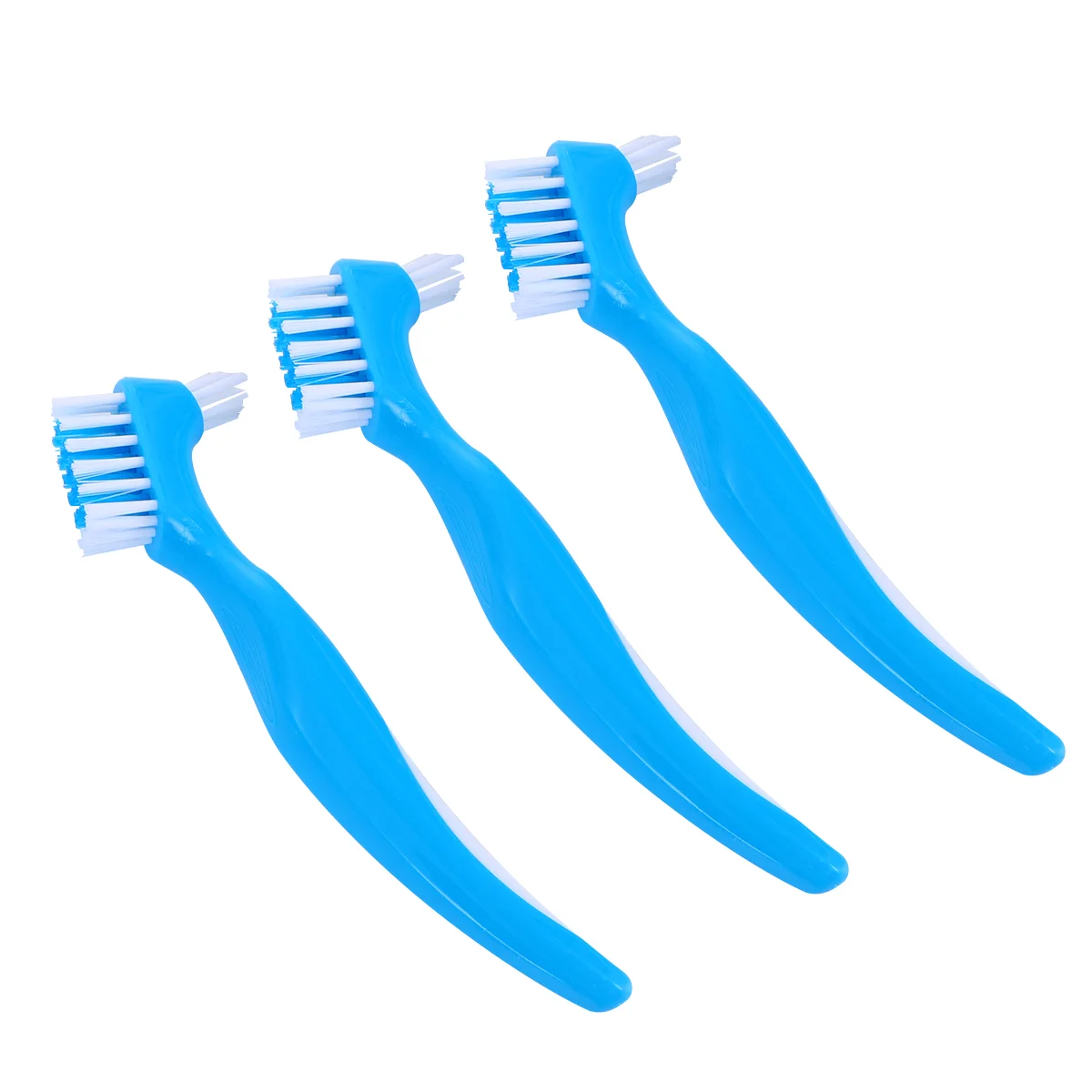 

Double Denture Care Comb False Teeth Cleaner Brush Sided Toothbrush Cleaning Brushes