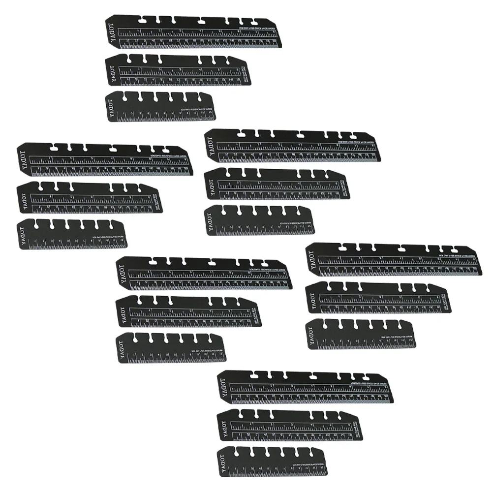 

18pcs Bookmarks Ruler Thin Plastic Page Markers for Notebook Binder Student Planner Accessories Portable Reading Tools