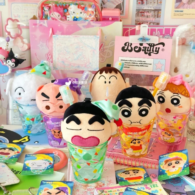 

Новый натуральный карандаш Шин-Чан Уэйна, глухая коробка, милая чашка для зубной щетки, зубная щетка и сумка, подвески, куклы, загадочная коробка, подарки