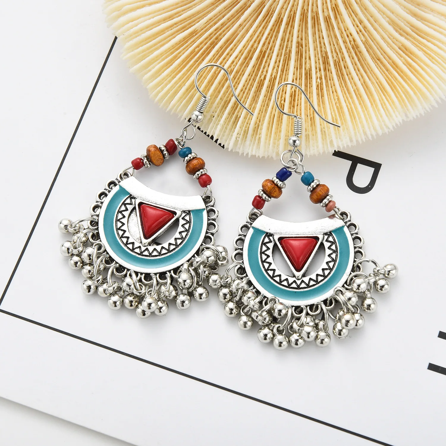 Semicircle Personality Classic Middle Eastern Bohemian Earrings Vintage Tassel Earrings