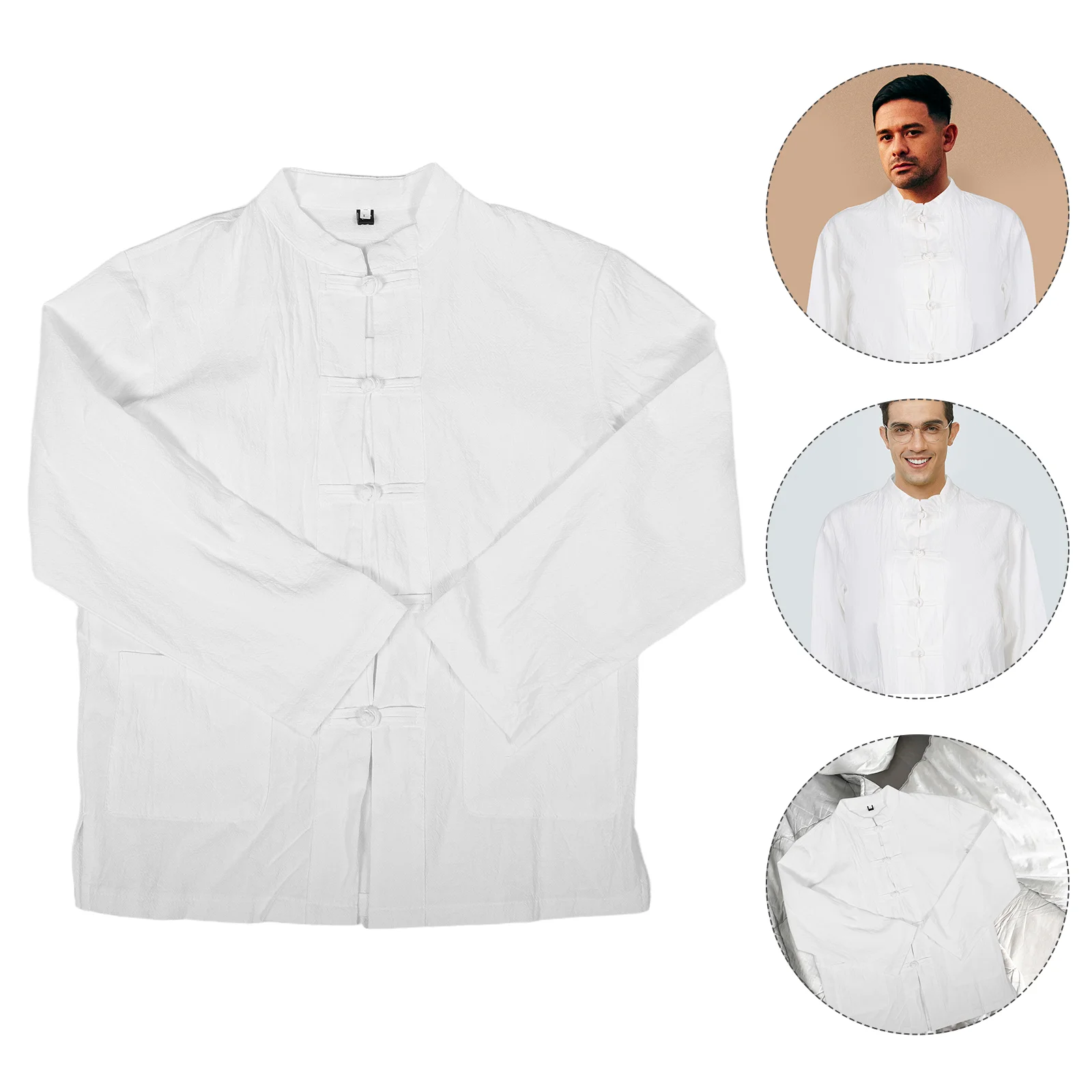 

Spring and Fall Suit Chinese Shirt Man Men's Clothing Flax China Tai Shirts