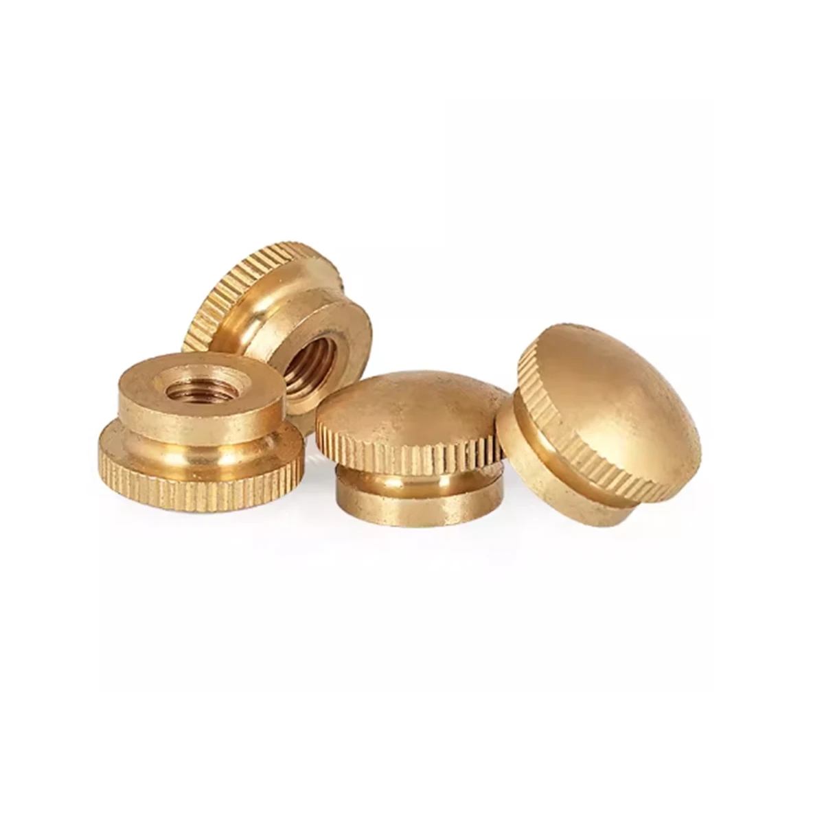 

Brass Natural Color High Head Knurled Hand Nut Advertising Decorative Nail Screw Cap M3M4M5M6M8M10