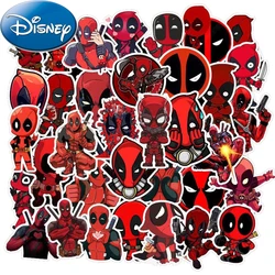 35pcs Disney Anime Deadpool Stickers Cool Graffiti Sticker DIY Phone Notebook Laptop Cartoon Super Hero Decals for Kids Toy Gift