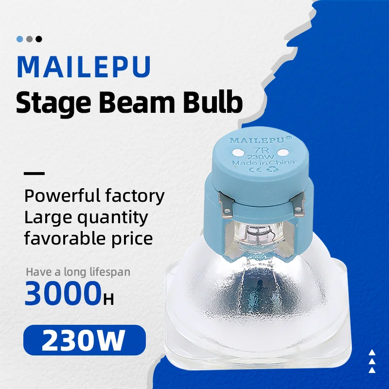 

Mailep lighting bulbs can replace Osram Stage lighting Flight Case events party wedding disco DJ 7r 230w Lamp sharpy spot movin