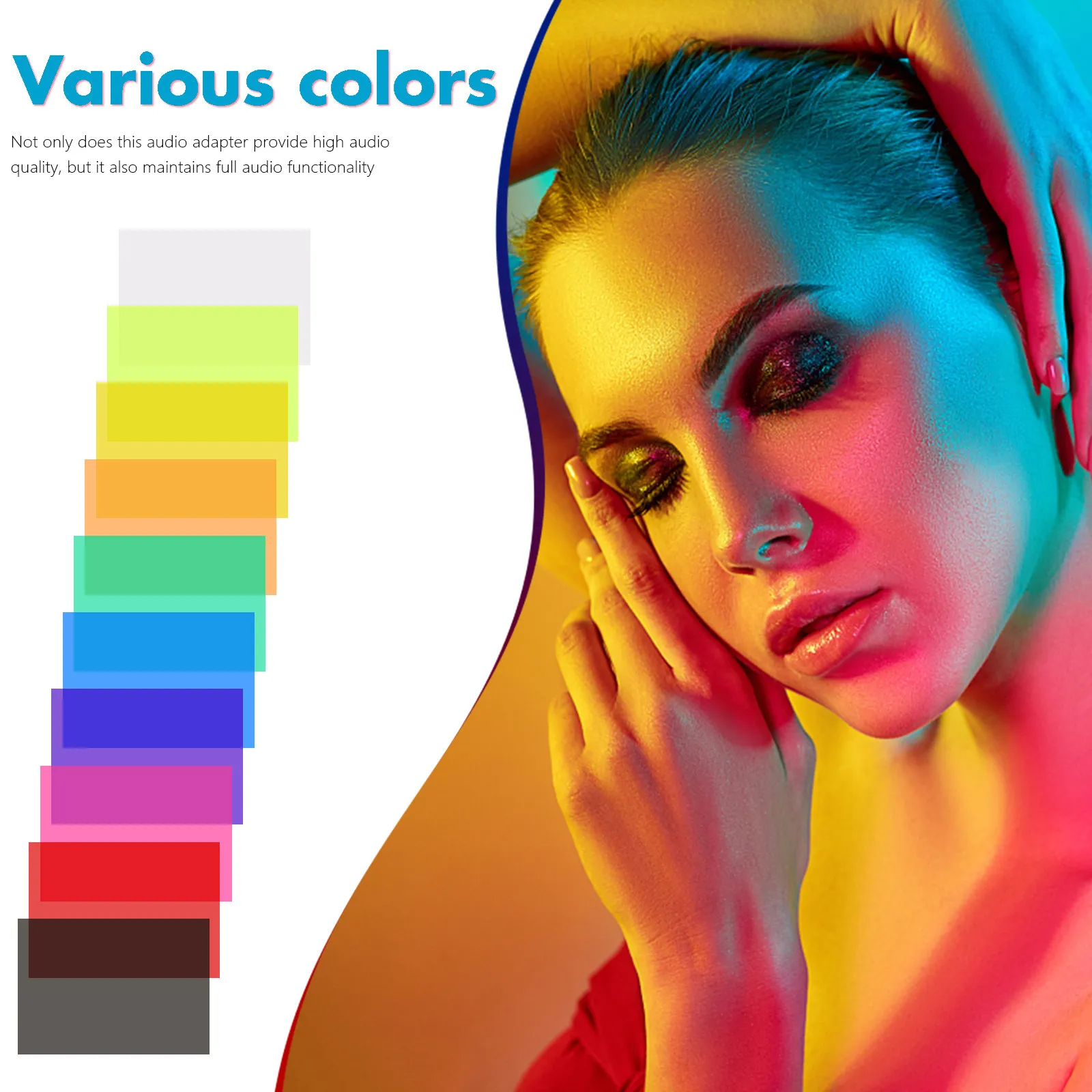 20Pcs Colored Trans…