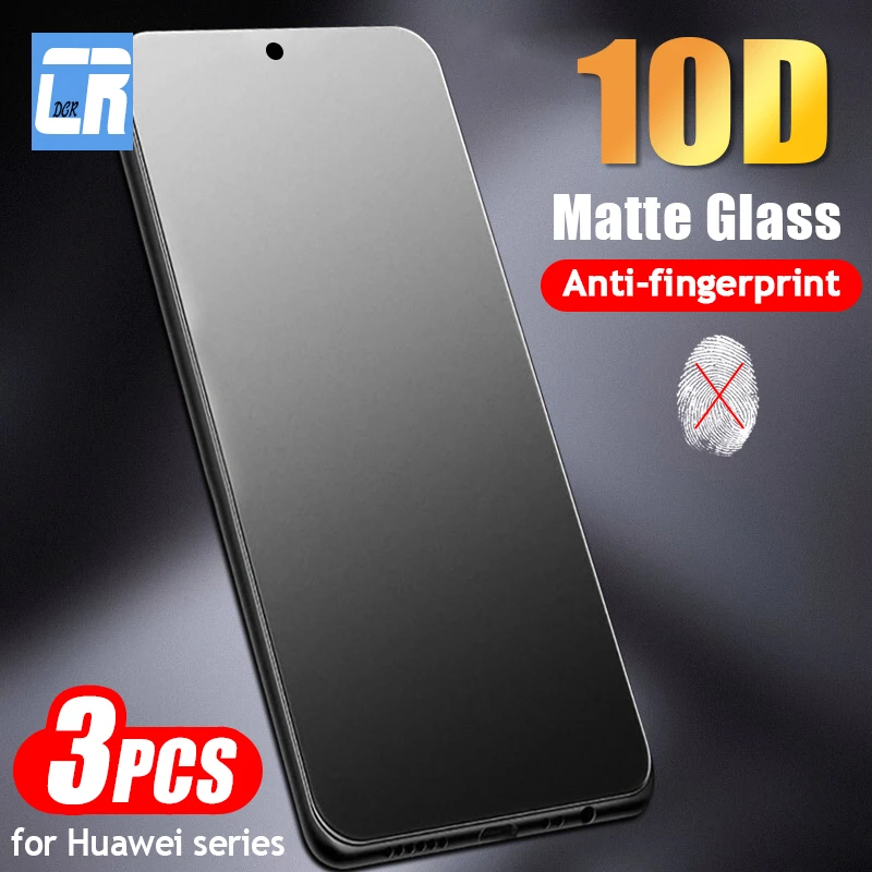 1-3Pcs 10D Matte Glass For Huawei Mate 60 50 P30 P40 Lite P50E Screen Protector For Huawei Nova 11 10 9 8 SE 10z Frosted Glass