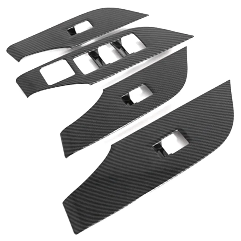 

Car Door Armrest Panel Window Switch Lift Buttons Covers Trim Stickers For Toyota RAV4 2019-2023 RHD Replacement