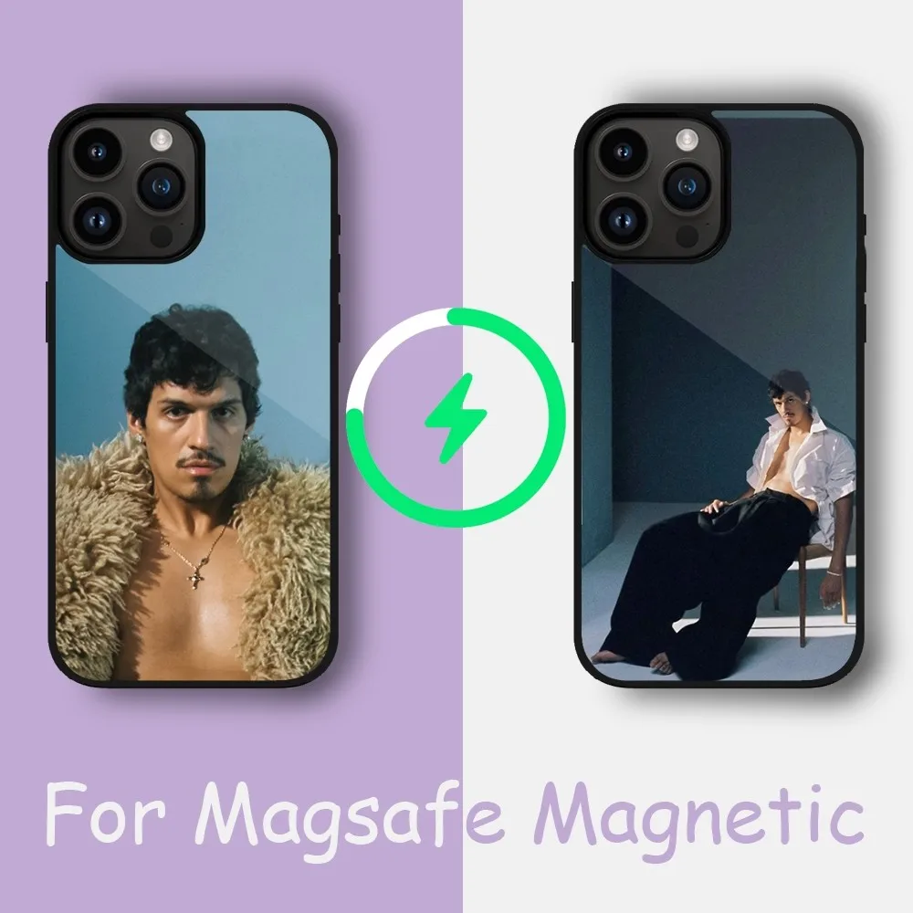 Singer Omar Apollo Phone Case For iPhone 15 14 13 12 11 Pro Max Plus Phone Magnetic for Macsafe Cases Cover