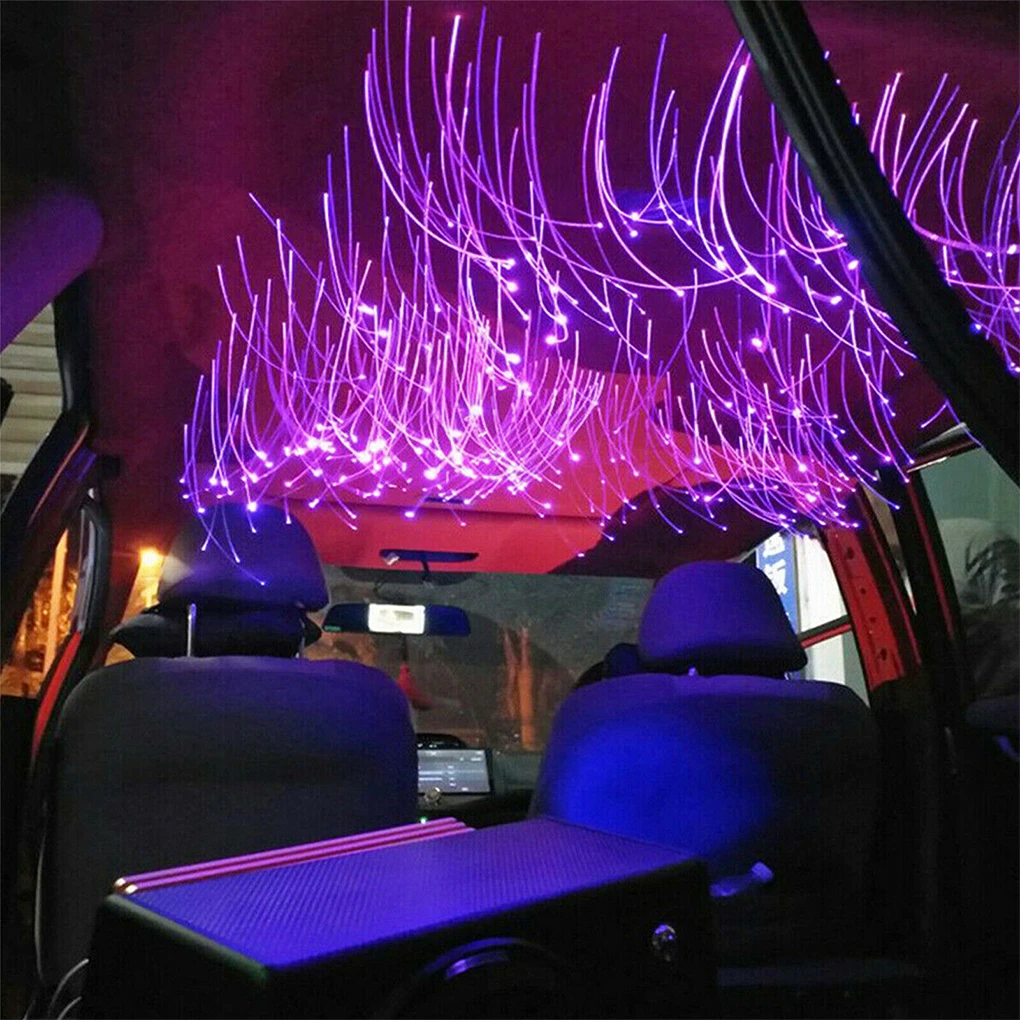 

500pcs Fiber Optic Car Headliner Star Light LED Home Roof Twinkle Ceiling Lights Light Kit Roof Headliner Star Light