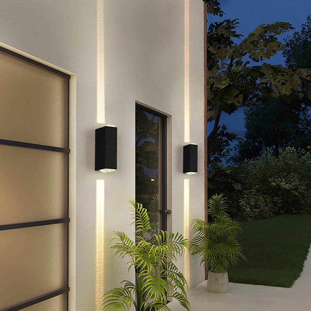 Imagem -04 - Estilo Minimalista Moderno Led Lâmpada de Parede com Alto Brilho Fonte de Iluminação Impermeável Interior e Exterior ac 85265v 20w Ip65