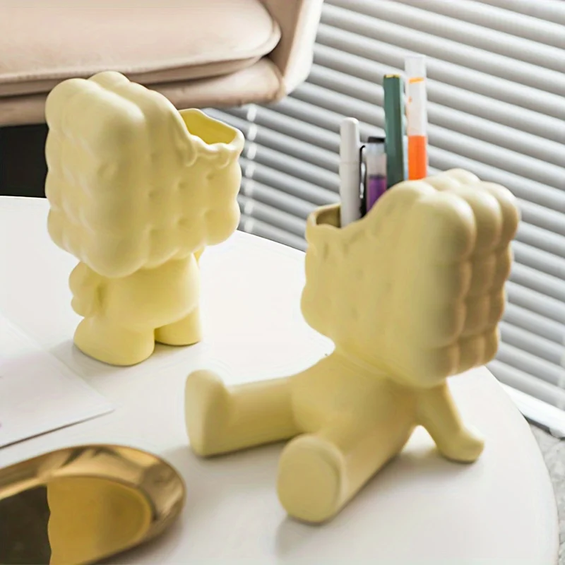 1 Cookie-Shaped Pen Holder, Easy to Access, Stable to Place, Suitable for Bedrooms, Living Rooms, Study Rooms, Schools, Companies, Offices, Restaurants, Etc., Christmas