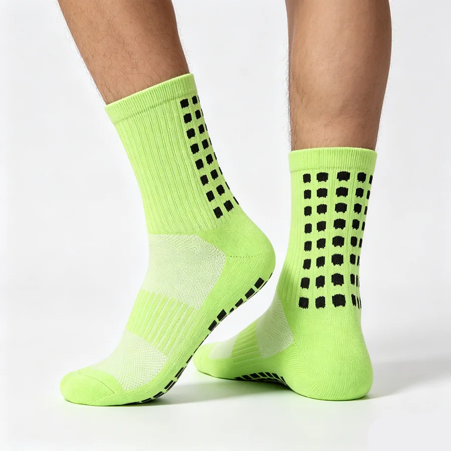 3/6/10pairs mens womens anti slip grip basketball rugby non slip grip socks towel bottom breathable shockproof sports view 5