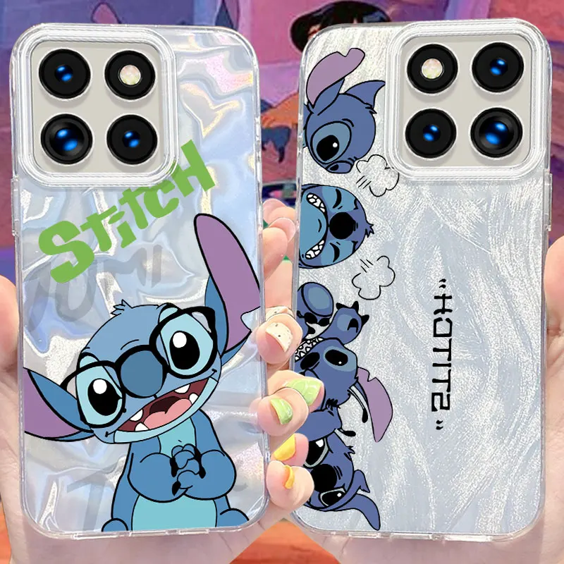 Disney Stitch Phone Case for Xiaomi 13T Pro 11 Lite 11i POCO X6 X5 X3 NFC M6 5G M4 M3 M2 F6 F5 F3 C61 4G NPC Camlet Laser Cover