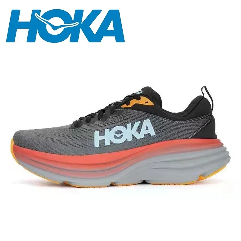 

Original Hoka One One One One Bondi 8 Men Women Lightweight Running Shoes Elastic Cushioning Sneakers Breathable Outdoor