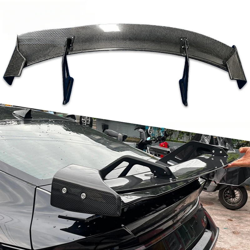 Top Grade AD Style Real Carbon Rear GT Spoiler Tail Wing Kit for Compact Sedan 2021-2025 Off-Road