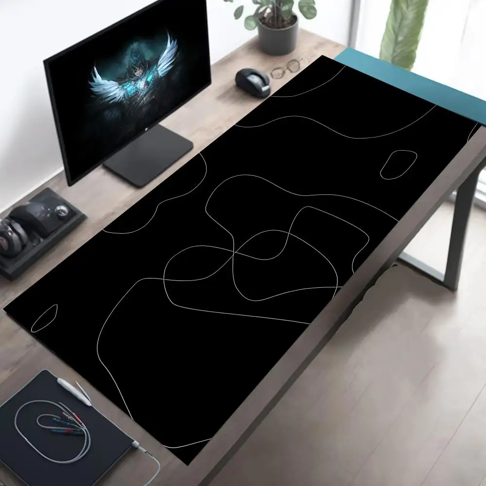 

Contour line mousepad is made of black rubber is anti-slip and easy to clean It is a high-definition printing accessory