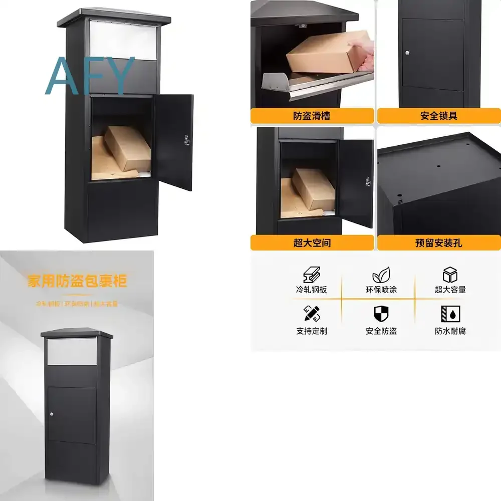 Outdoor Steel Express Cabinet for Household European American Metal Letter Parcel Delivery Box Mailbox Package Storage Locker
