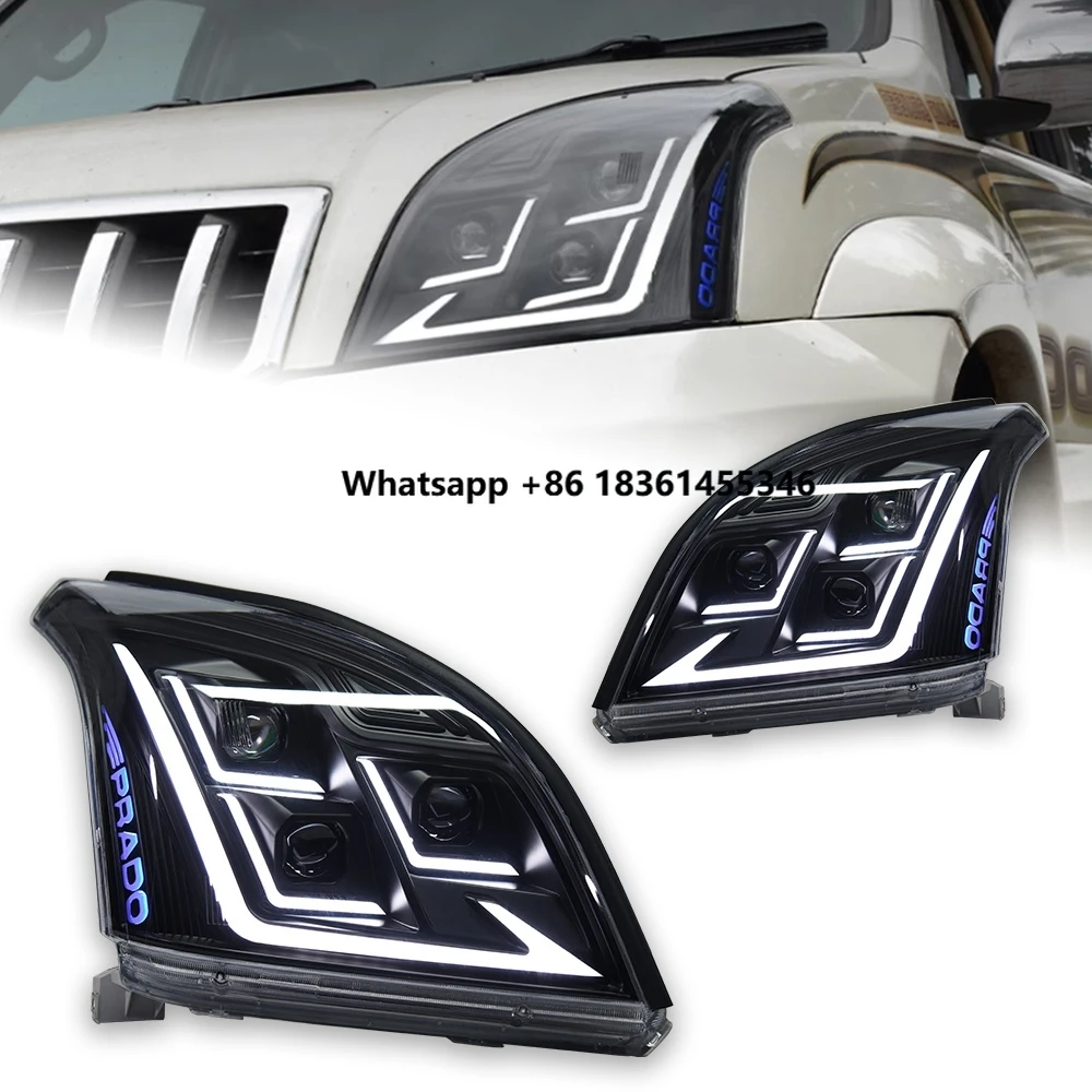 

AKD AKD Car Styling Head Lamp for Prado LED Headlight Projector Lens 2004-2009 Front Drl Signal Automotive Accessories