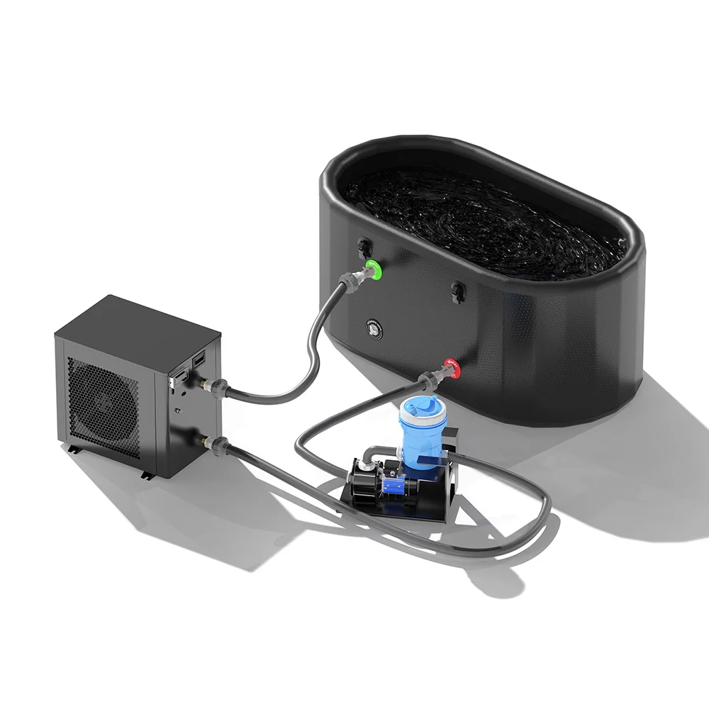 

Коммерческий охладитель для холодных ванн 1 л.с. с Wi-Fi, умный терапевтический охладитель для ледяных ванн с дистанционным управлением