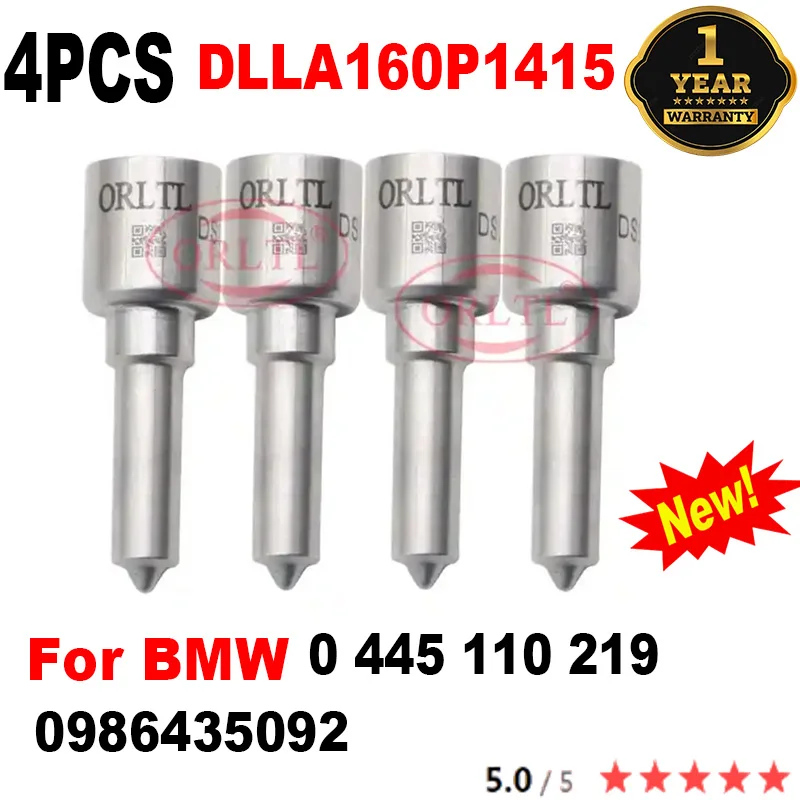 4PCS DLLA160P1415 (0 433 171 877) New Common Rail Diesel Fuel Injector Nozzle For Injector BMW 0445110219 0 445 110 219