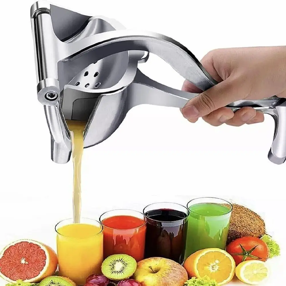 New Aluminum Alloy Manual Juice Squeezer Hand Pressure Juicer Juice Bar Tool Cane Kitchen Fruit Orange Lemon Sugar Pomegran T1K2