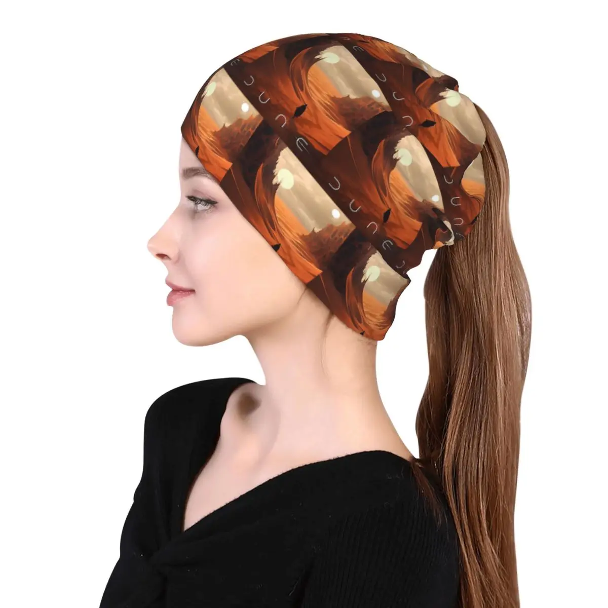 Dune 2020 Fan Art Bandana Neck Cover Mask Scarf Multifunction Headwear Beanies Hat for Men Women Adult All Season view 5