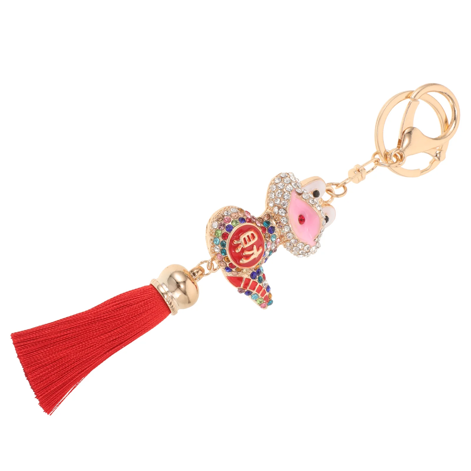 

Chinese New Year Alloy Rhinestone Tassel Wallet Wristlet Handbag Decoration Auspicious Lucky Gift Year Of The Charm Snake Theme