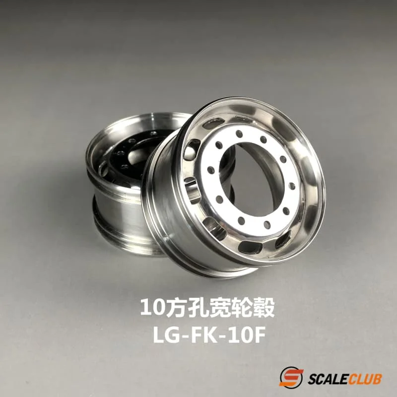 R/C Speelgoed Truck Velg Metalen Universele Brede Smalle Velgen Voor Tamiya LESU SCANIA VOLVO Tractor Truck 1/14 Onderdelen SCALECLUB