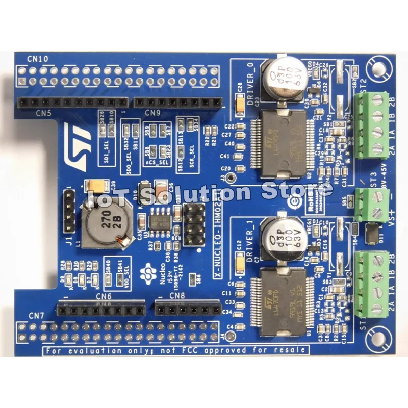 

X-NUCLEO-IHM02A1 2 Axis Stepper Motor Driver Expansion Board based on the L6470 for STM32 Nucleo