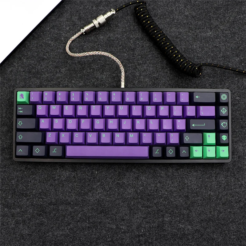 Imagem -03 - Gmk Eva Keycaps Grupo Teclado Mecânico Perfil Cereja Mecha 01 us ru kr jp Versão