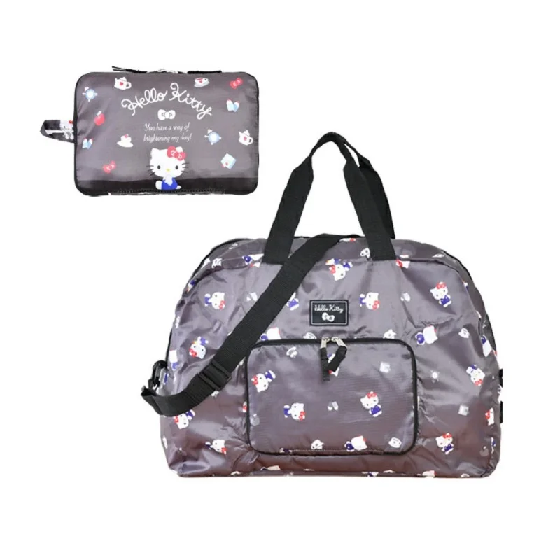 New Sanrio Cartoon Hello Kitty Travel Bag Cute My Melody Cinnamoroll Ultra Light Large Capacity Portable Foldable Luggage Bag