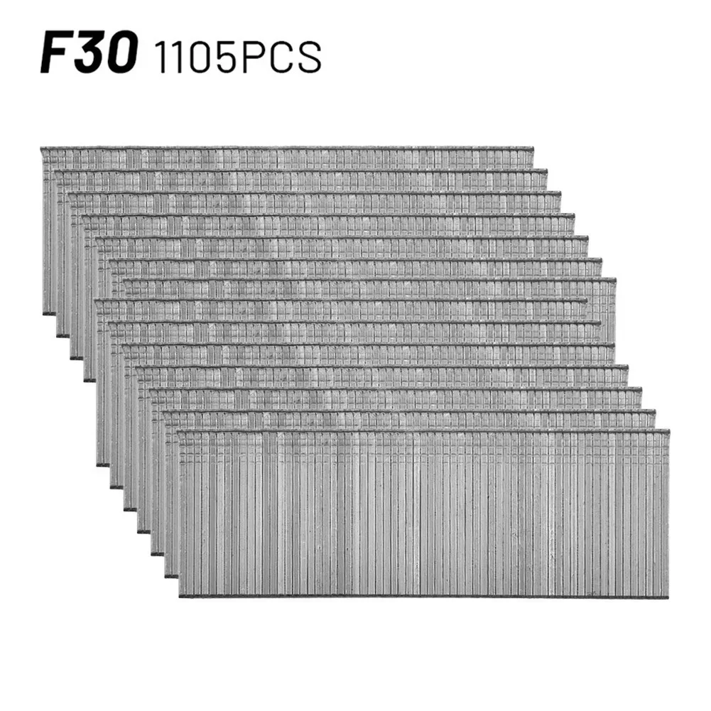 Juego de pistola de clavos rectos, herramientas eléctricas de carpintería, grapadora de acero inoxidable 1105, F15/F20/F25/F30, 304