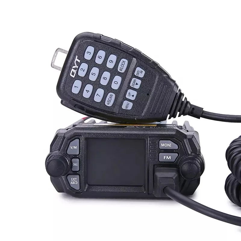 

QYT KT-8900D Color LCD Mobile Two Way Radio 25W Dual Band VHF136-174 UHF400-480MHz Quad Display Car Radio FM Transceiver KT8900D