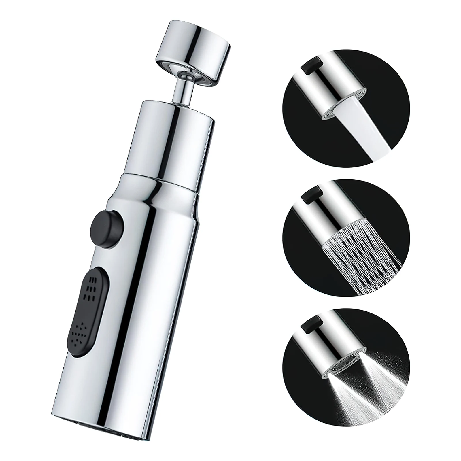 360° Rotate Kitchen Faucet Aerator 3 Modes Bathroom Anti-Splash Tap Extender Adapter Universal Nozzle For Kitchen Accessories