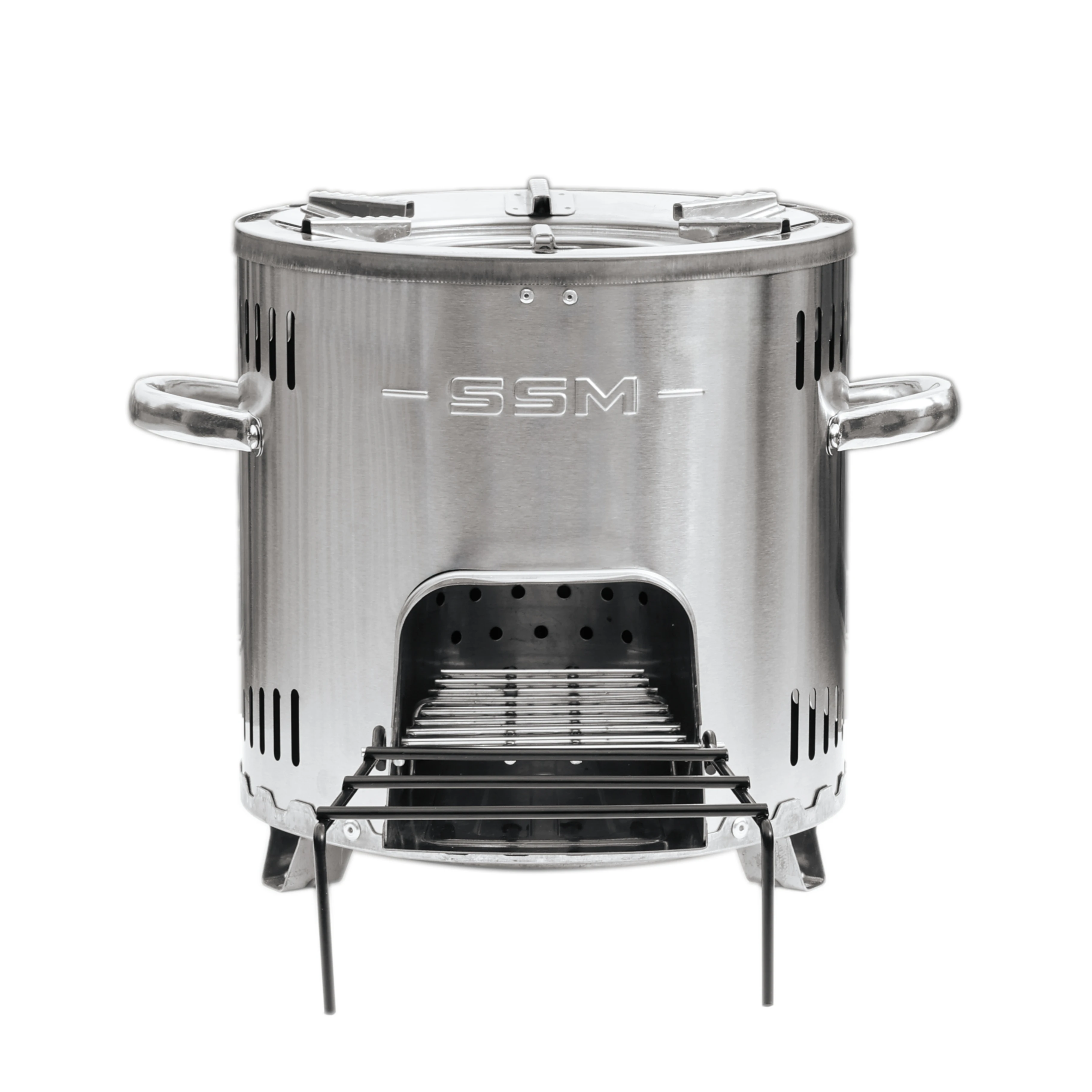 

Popular New Design Economical Portable Stainless Steel Affordable Camping Firewood Cook Stove