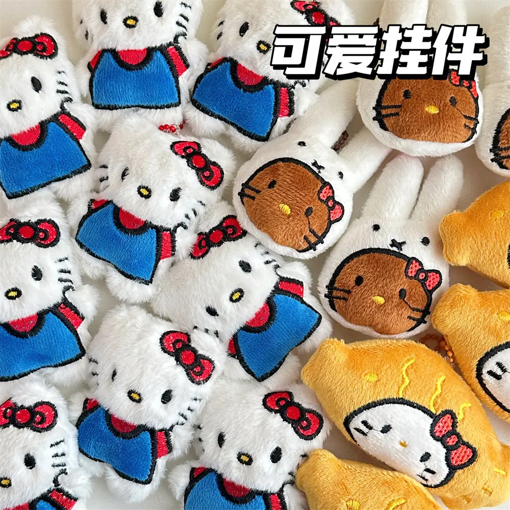 Leuke Cartoon Hello Kitty Kat Snapper Konijn Pluche Pop Hanger Tas Accessoires Sleutelhanger Kid Speelgoed In Tas Hanger Vriendin Gift