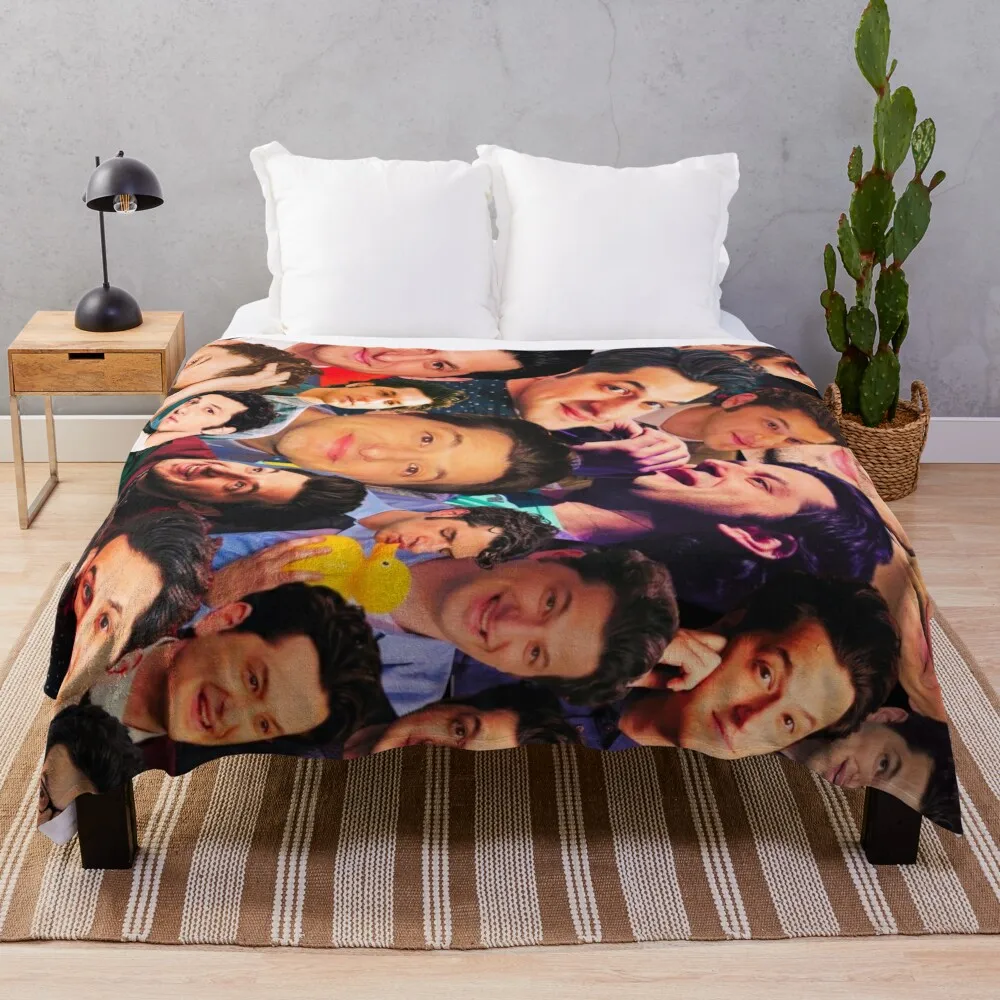 Ben Schwartz Collage Throw Blanket Summer Beddings Fluffy Shaggy For Baby Warm Blankets